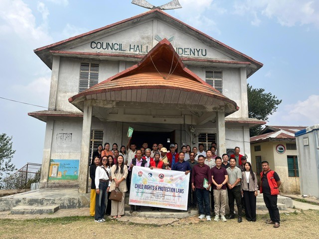 District Administration, Tseminyu in partnership with DHEW under the SANKALP initiative and DCPU, organized sensitization programmes on child rights and protection laws on April 9 and 11 at Sendenyu and Chunlikha villages. (DIPR Photo)